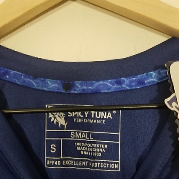 NWT Spicy Tuna Performance UPF Sun Protection Long Sleeve Fishing Shirt Size S - Picture 2 of 7